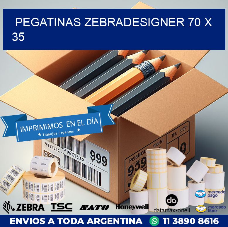 PEGATINAS zebradesigner 70 x 35