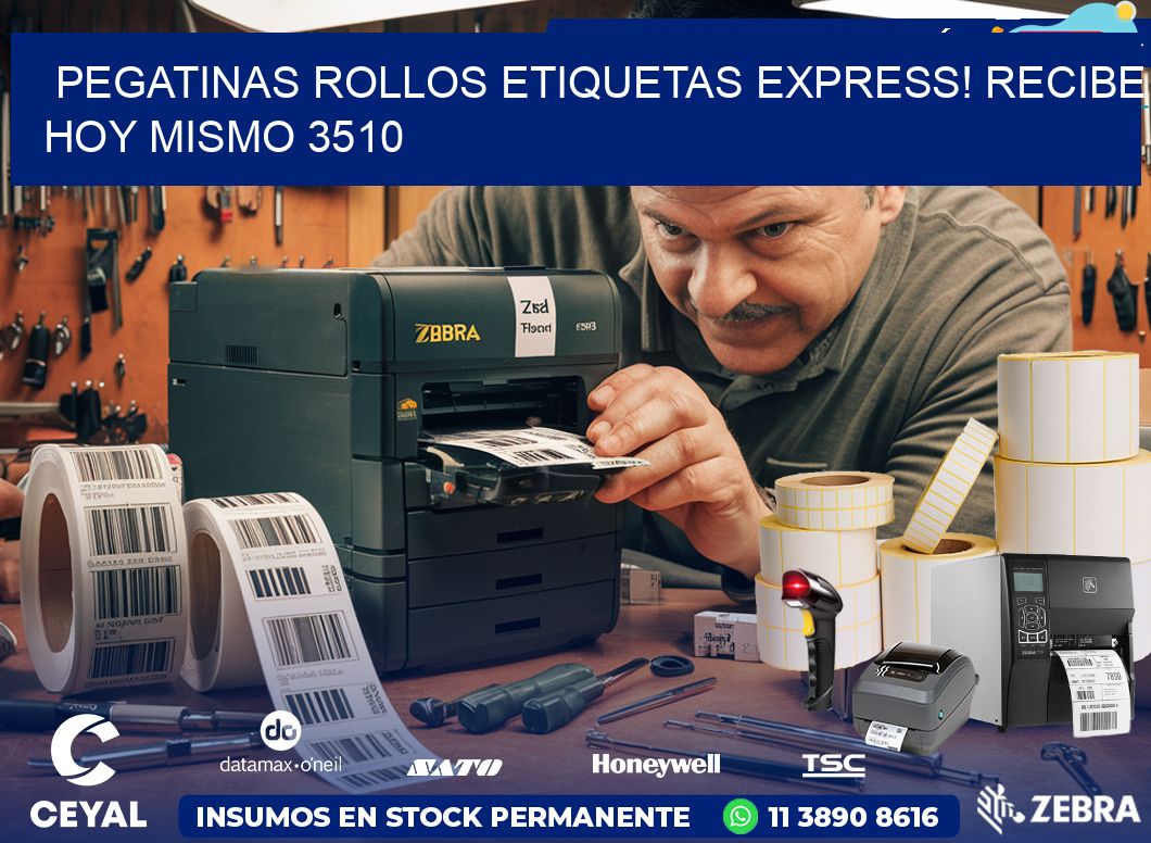 Pegatinas rollos etiquetas Express! Recibe Hoy Mismo 3510