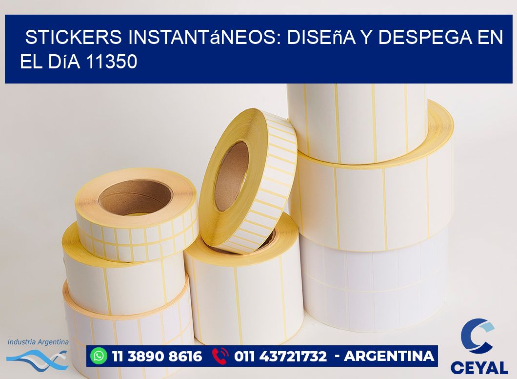 Stickers Instantáneos: Diseña y Despega en el Día 11350
