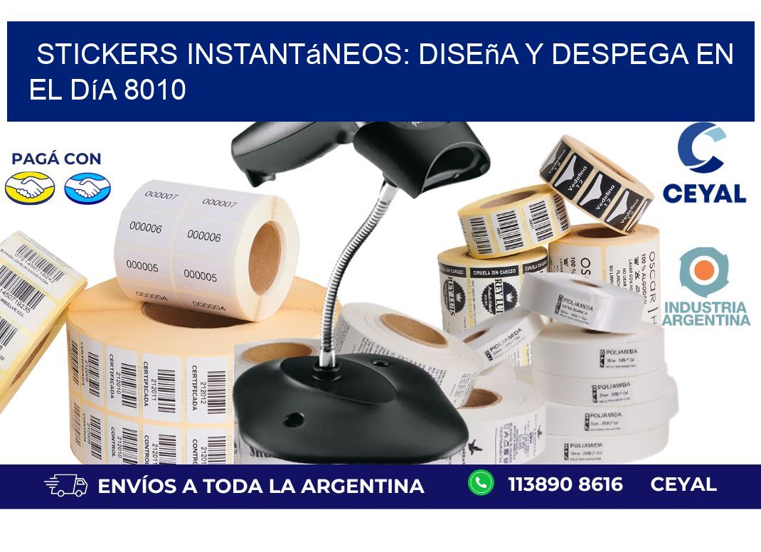 Stickers Instantáneos: Diseña y Despega en el Día 8010