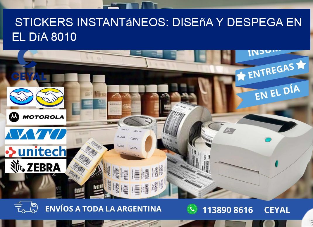 Stickers Instantáneos: Diseña y Despega en el Día 8010