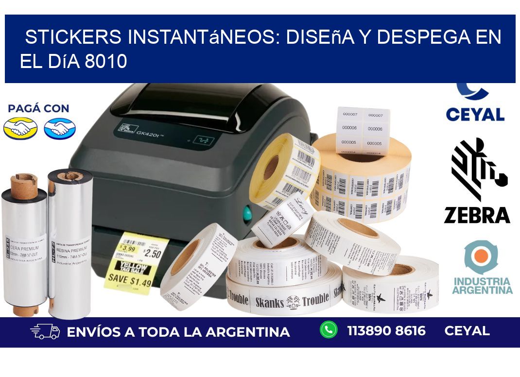 Stickers Instantáneos: Diseña y Despega en el Día 8010