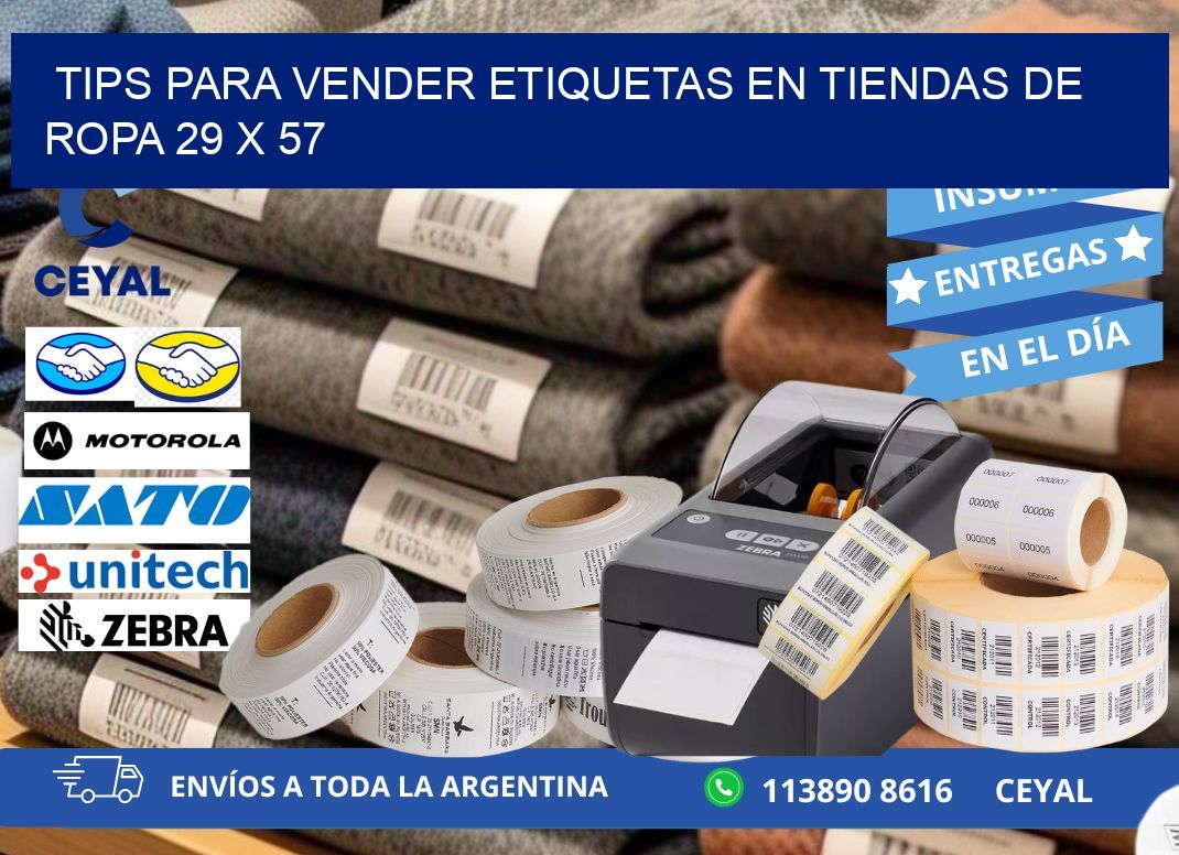 Tips para Vender Etiquetas en Tiendas de Ropa 29 x 57