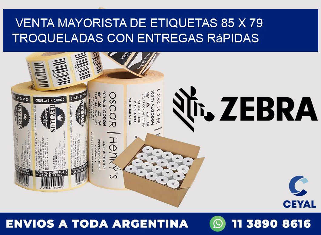 Venta mayorista de etiquetas 85 x 79 troqueladas con entregas rápidas
