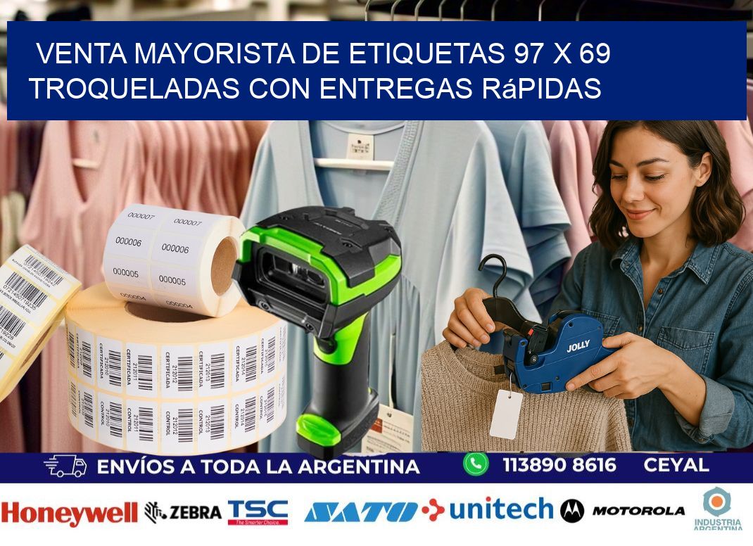 Venta mayorista de etiquetas 97 x 69 troqueladas con entregas rápidas