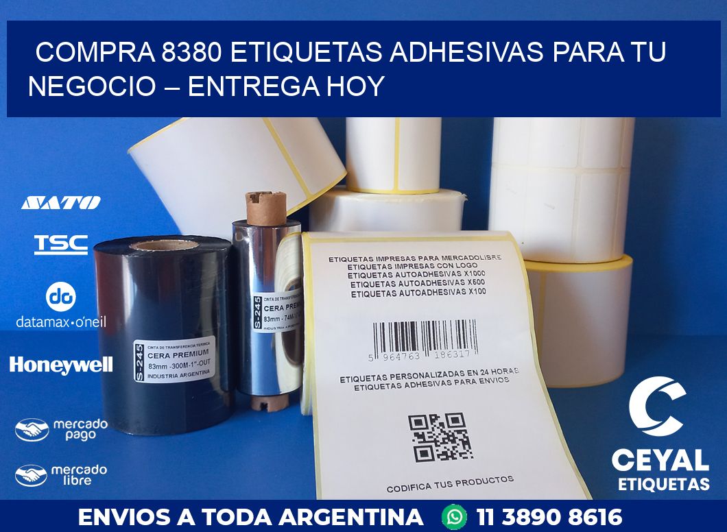 compra 8380 Etiquetas Adhesivas para Tu Negocio – Entrega Hoy