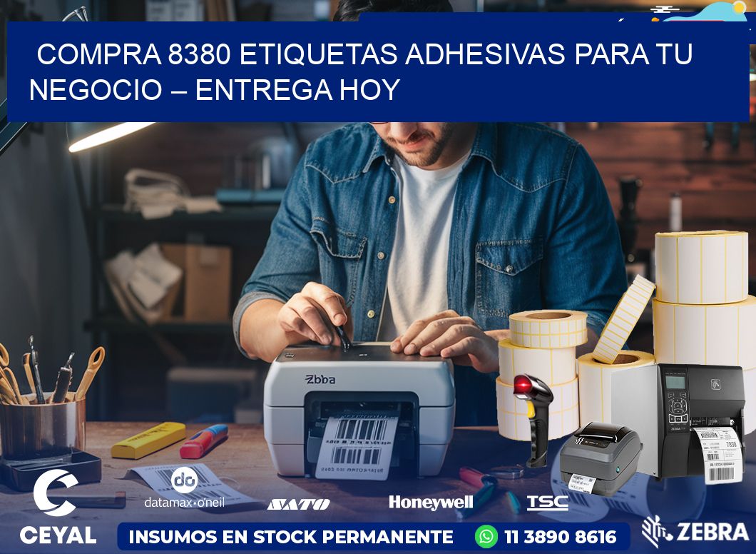 compra 8380 Etiquetas Adhesivas para Tu Negocio – Entrega Hoy