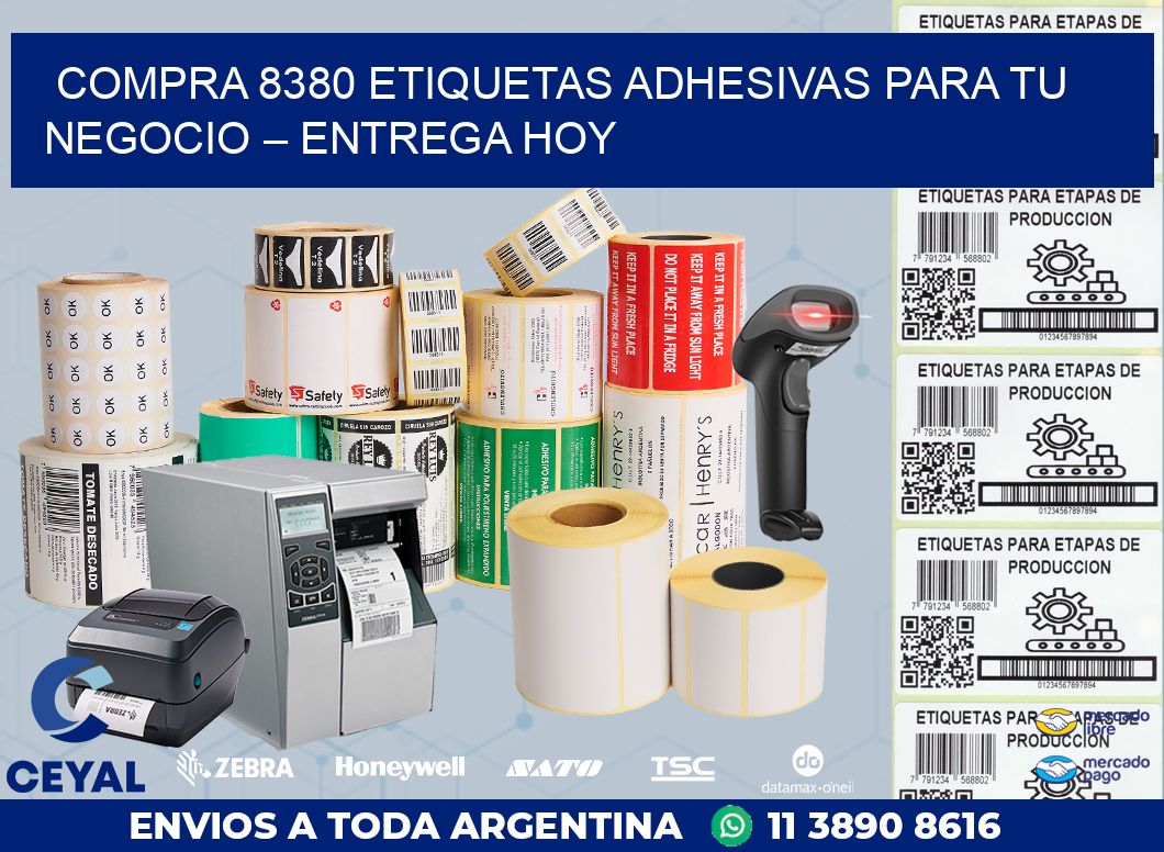compra 8380 Etiquetas Adhesivas para Tu Negocio – Entrega Hoy