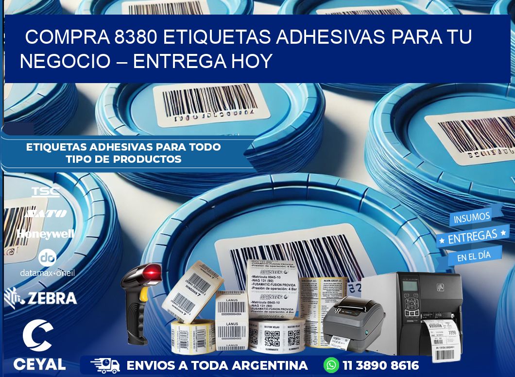 compra 8380 Etiquetas Adhesivas para Tu Negocio – Entrega Hoy
