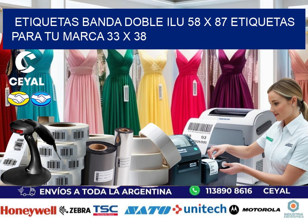 etiquetas banda doble ilu 58 x 87 etiquetas para tu marca 33 x 38