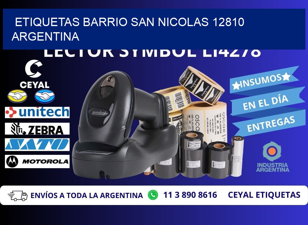 etiquetas barrio san nicolas 12810 argentina