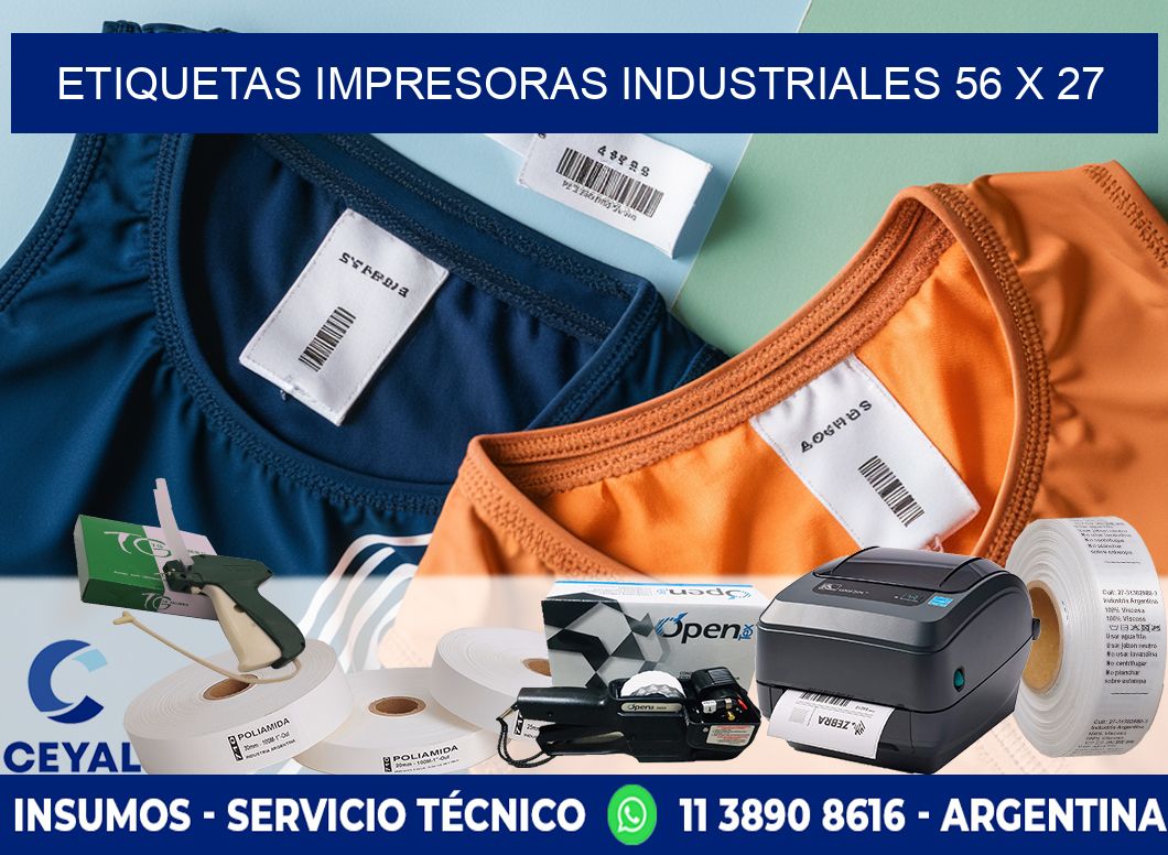 etiquetas impresoras industriales 56 x 27