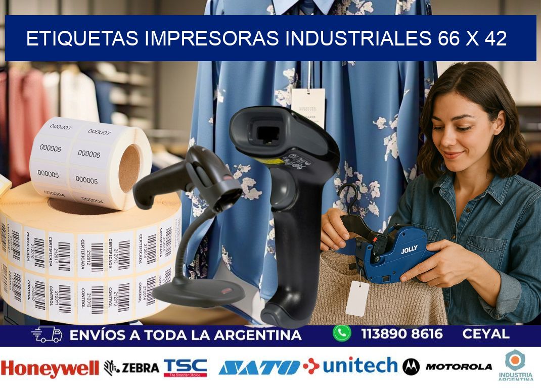 etiquetas impresoras industriales 66 x 42