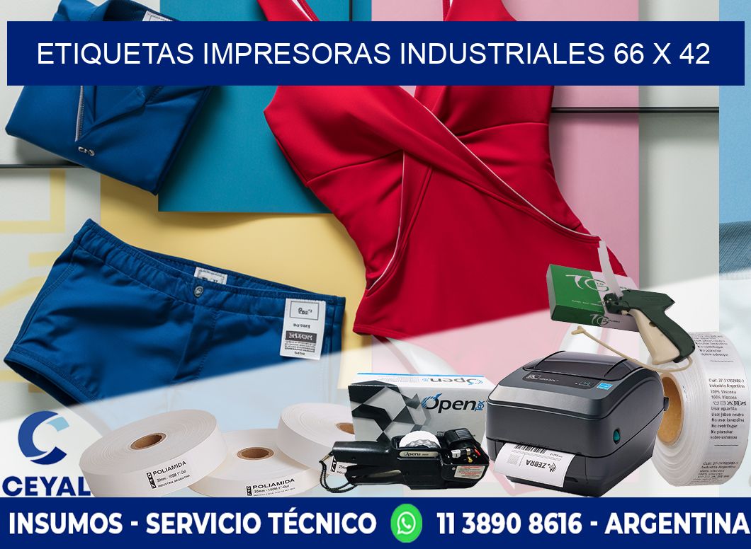 etiquetas impresoras industriales 66 x 42