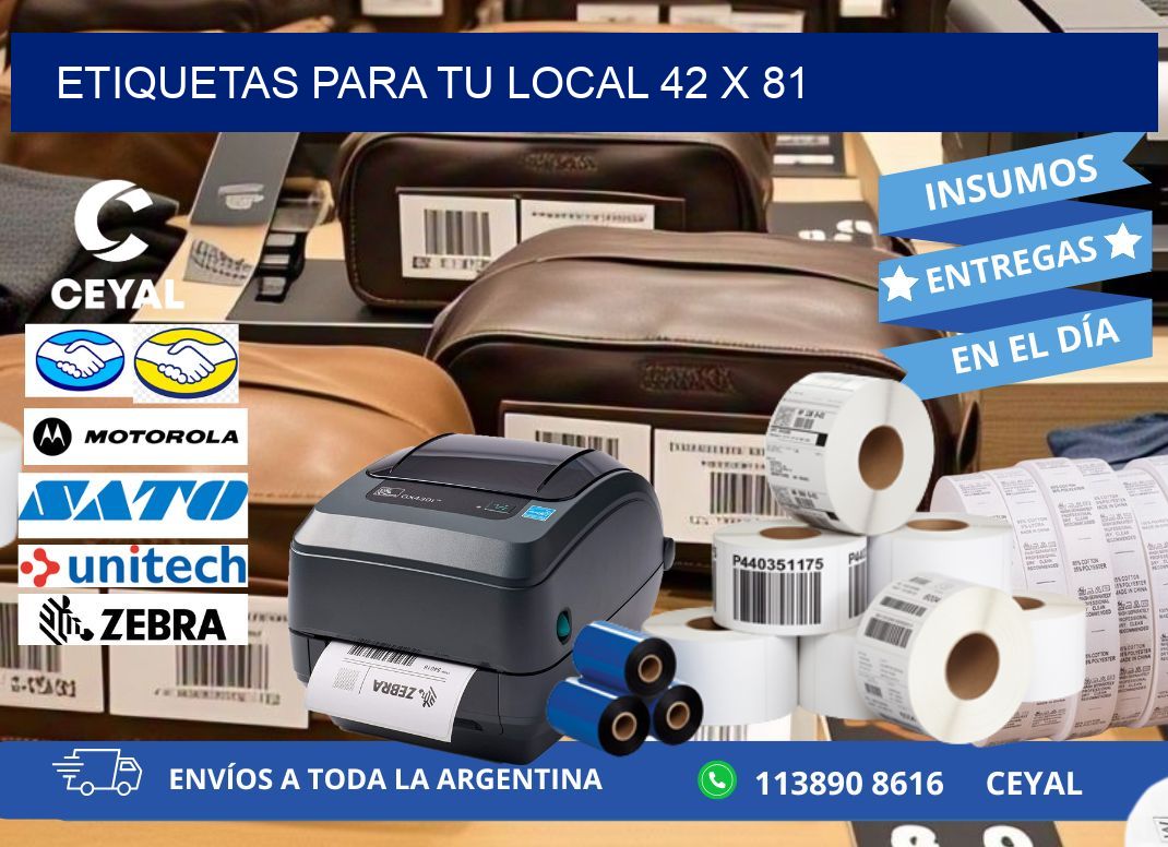etiquetas para tu local 42 x 81
