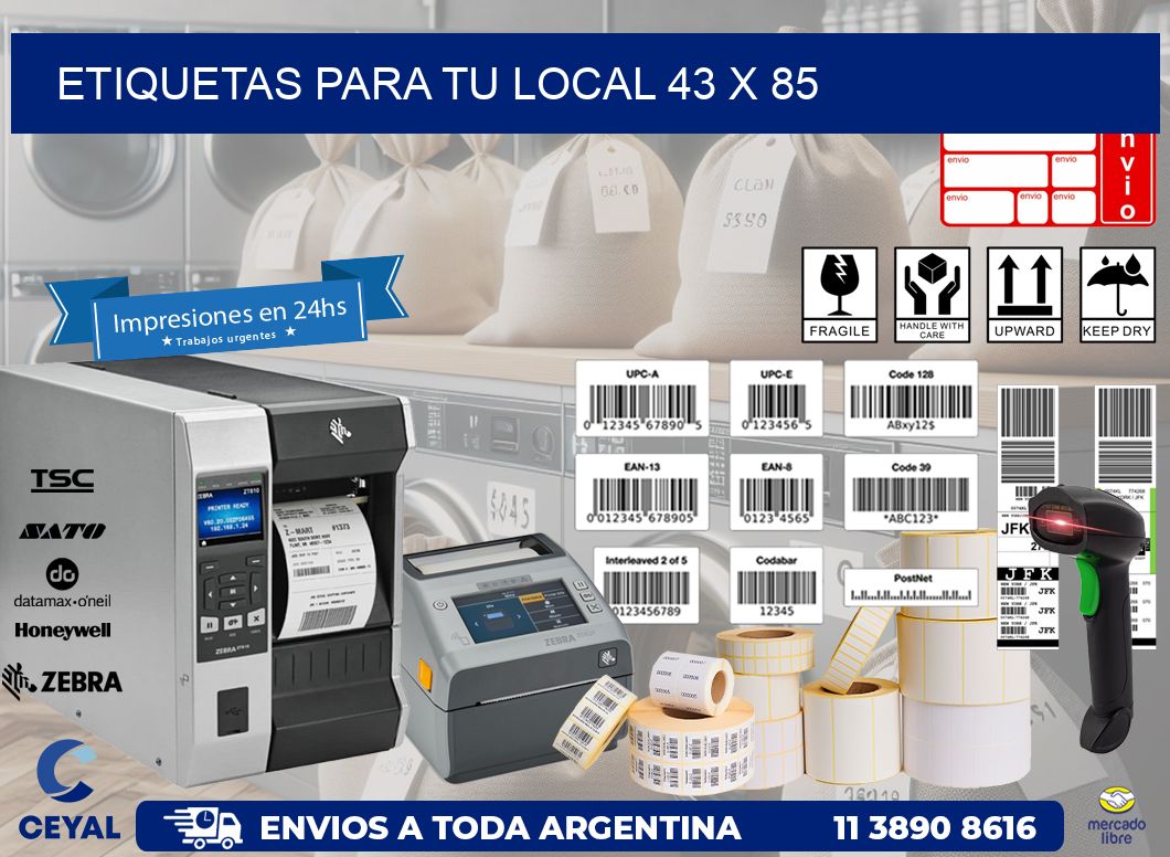 etiquetas para tu local 43 x 85