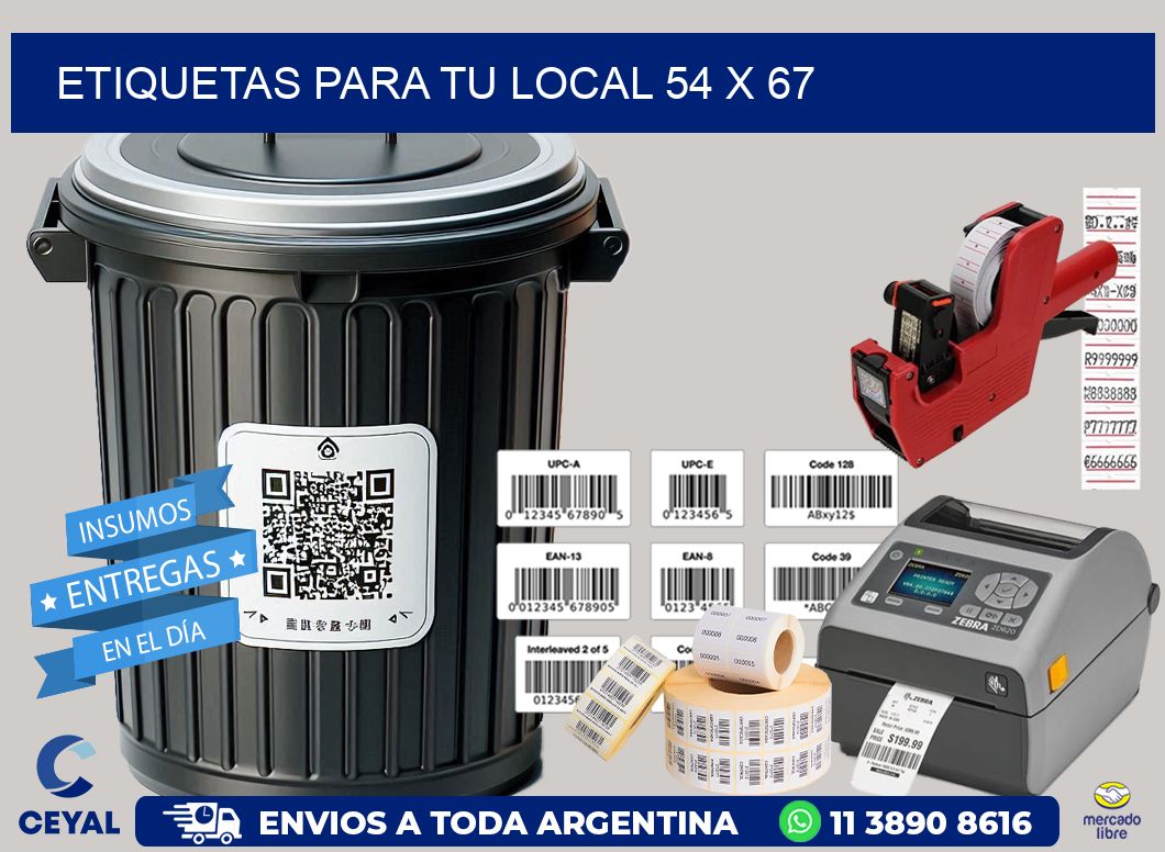 etiquetas para tu local 54 x 67