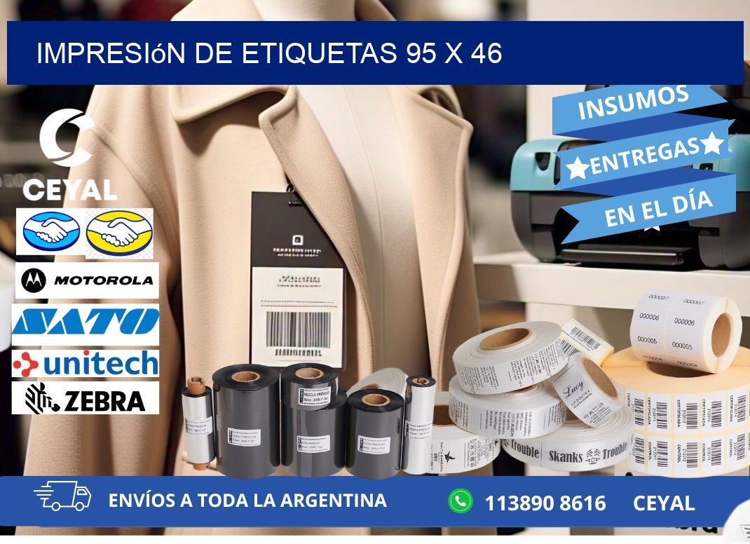 impresión de etiquetas 95 x 46