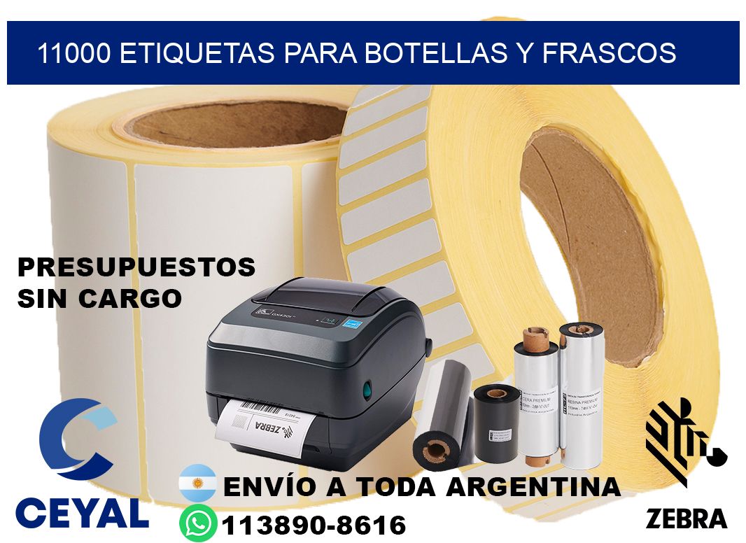 11000 Etiquetas para botellas y frascos