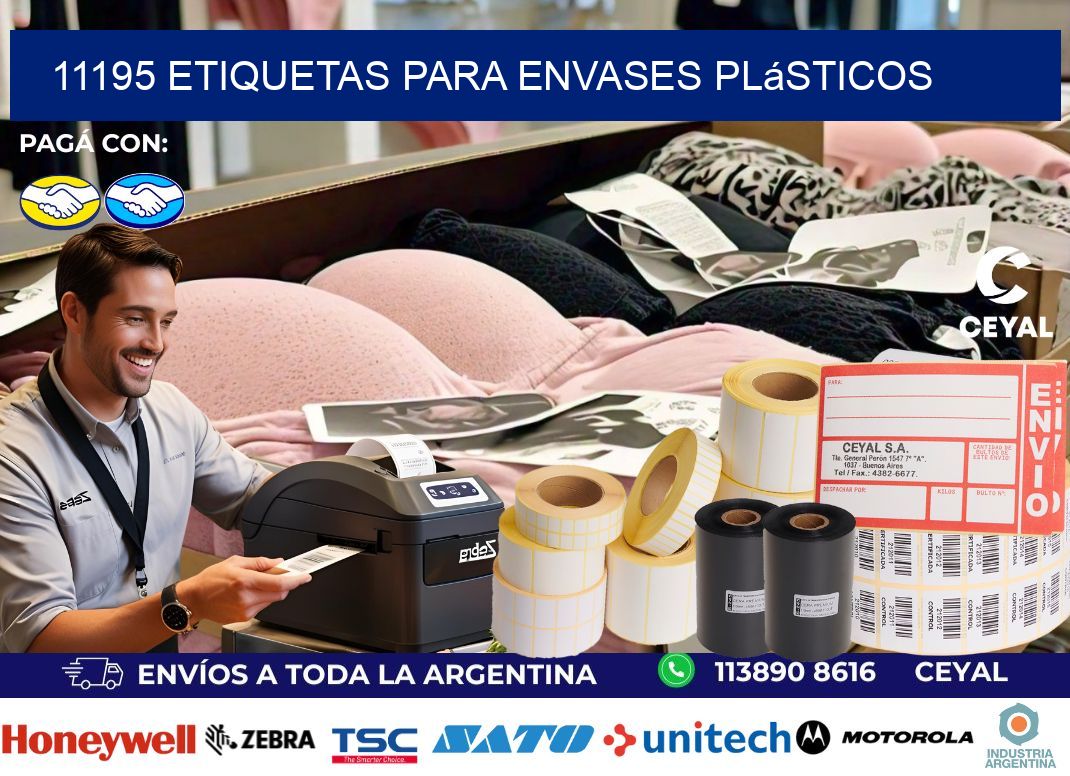 11195 Etiquetas para envases plásticos
