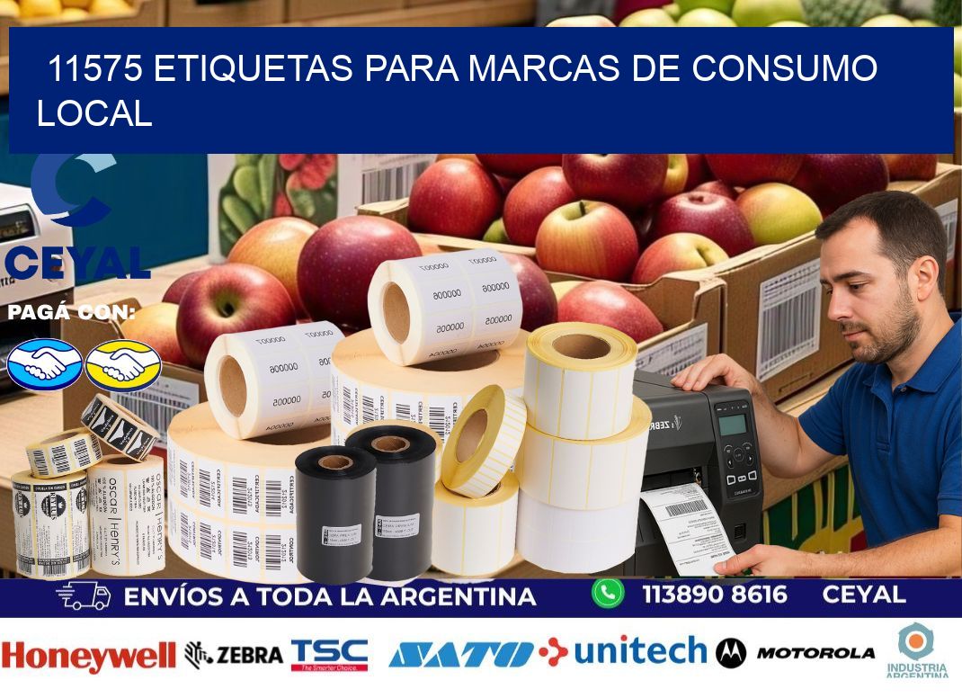 11575 Etiquetas para marcas de consumo local