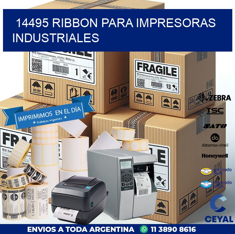 14495 Ribbon para impresoras industriales