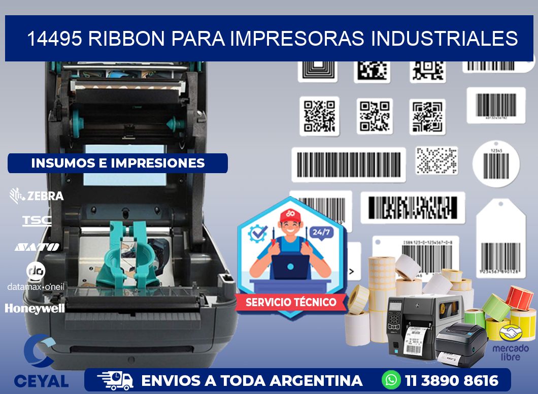 14495 Ribbon para impresoras industriales