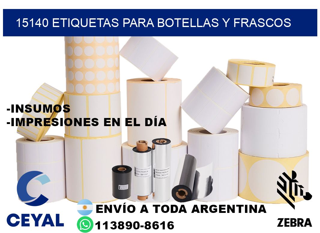 15140 Etiquetas para botellas y frascos