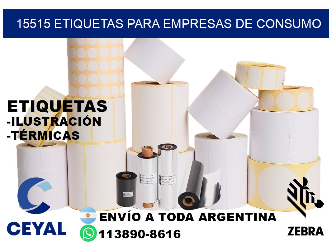 15515 Etiquetas para empresas de consumo