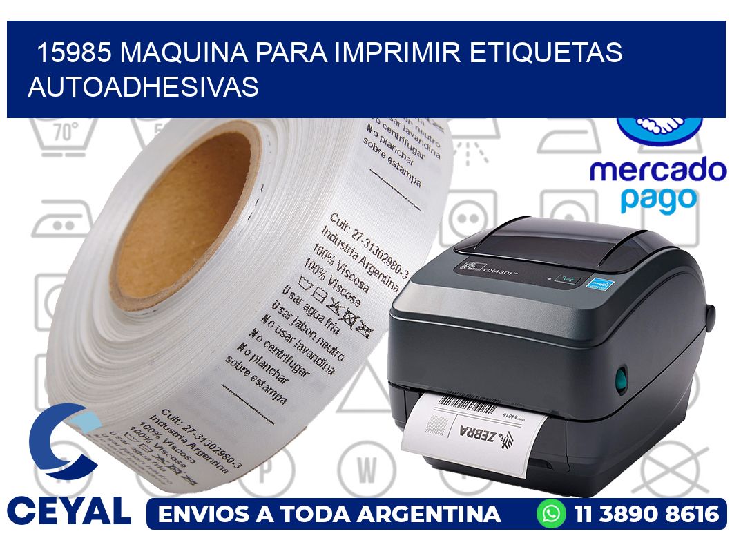 15985 maquina para imprimir etiquetas autoadhesivas