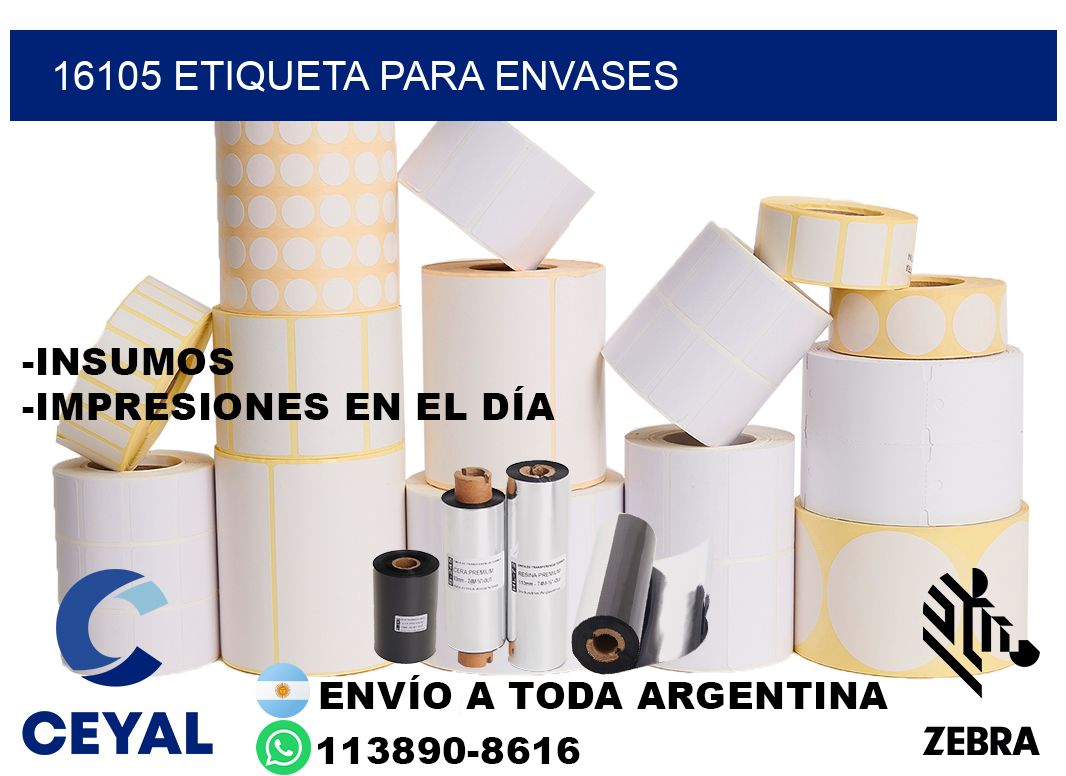 16105 Etiqueta para envases