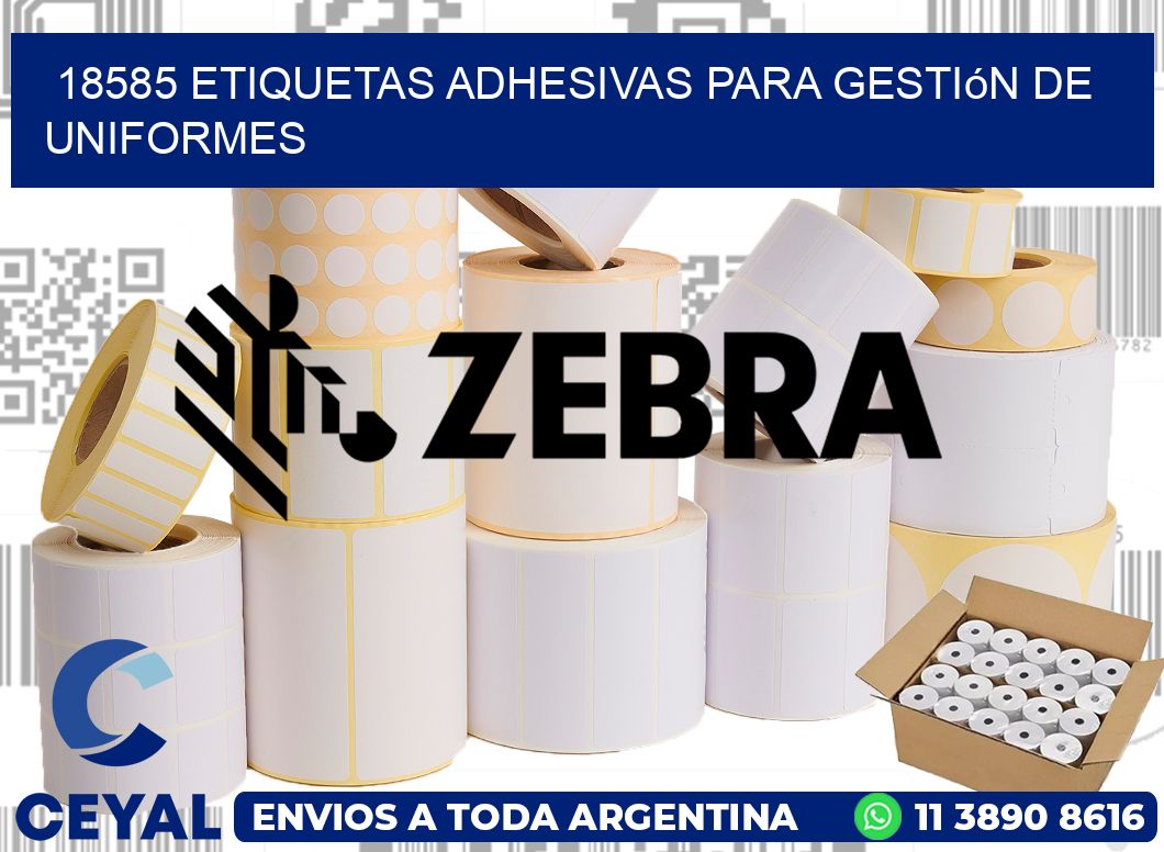 18585 Etiquetas adhesivas para gestión de uniformes