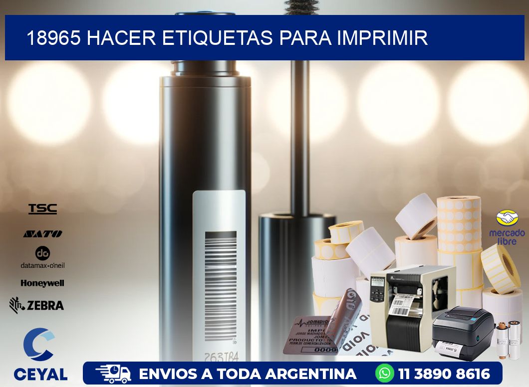 18965 Hacer etiquetas para imprimir