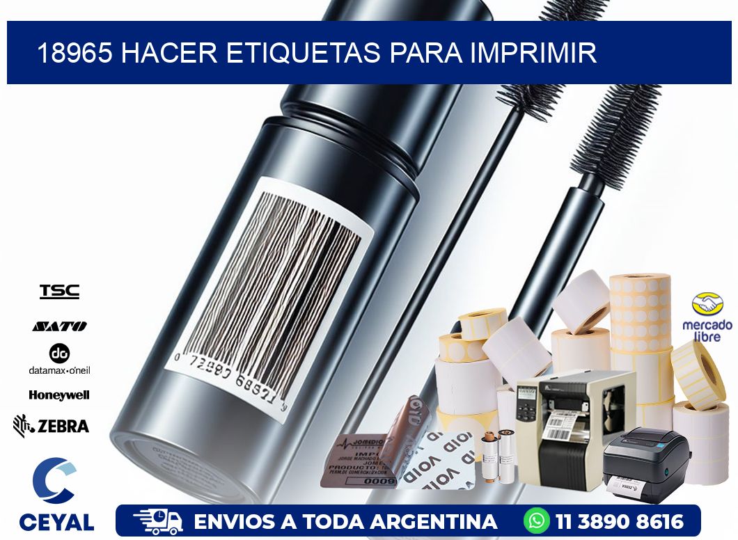 18965 Hacer etiquetas para imprimir