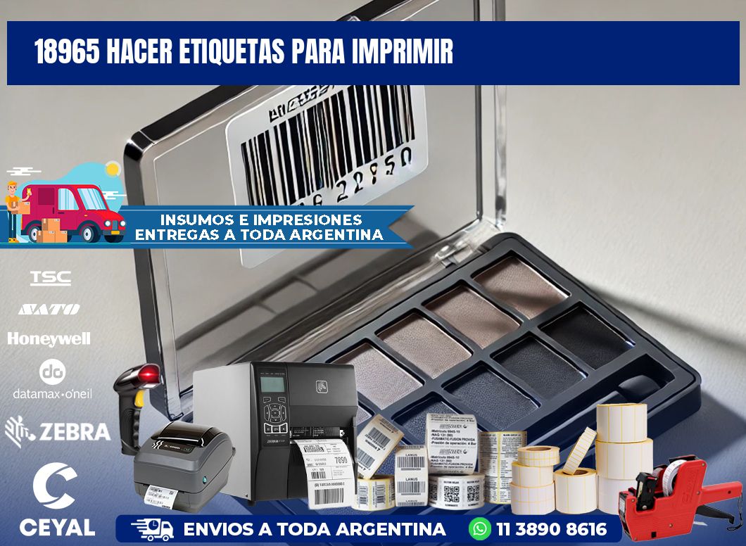 18965 Hacer etiquetas para imprimir