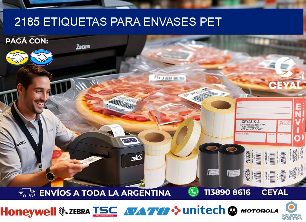 2185 Etiquetas para envases PET