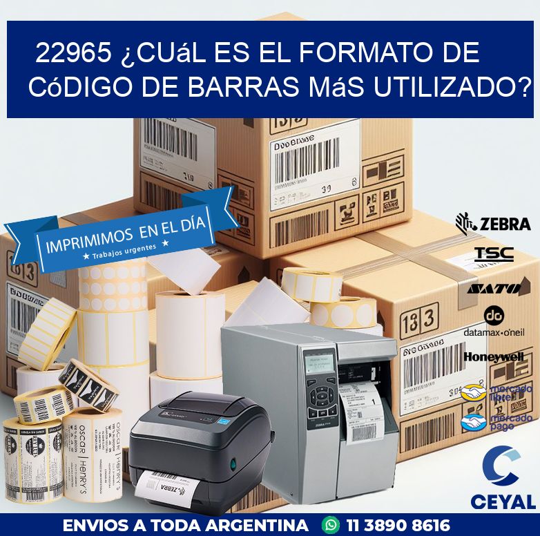 22965 ¿Cuál es el formato de código de barras más utilizado?