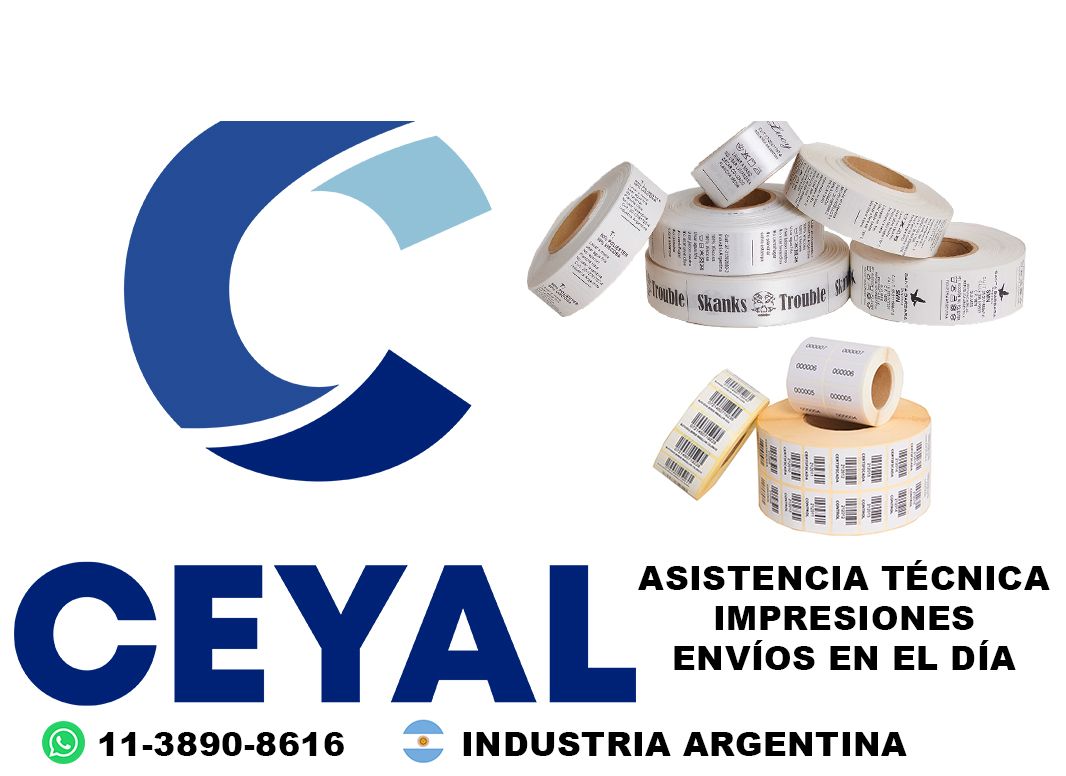23155 Etiquetas adhesivas ean13 textil