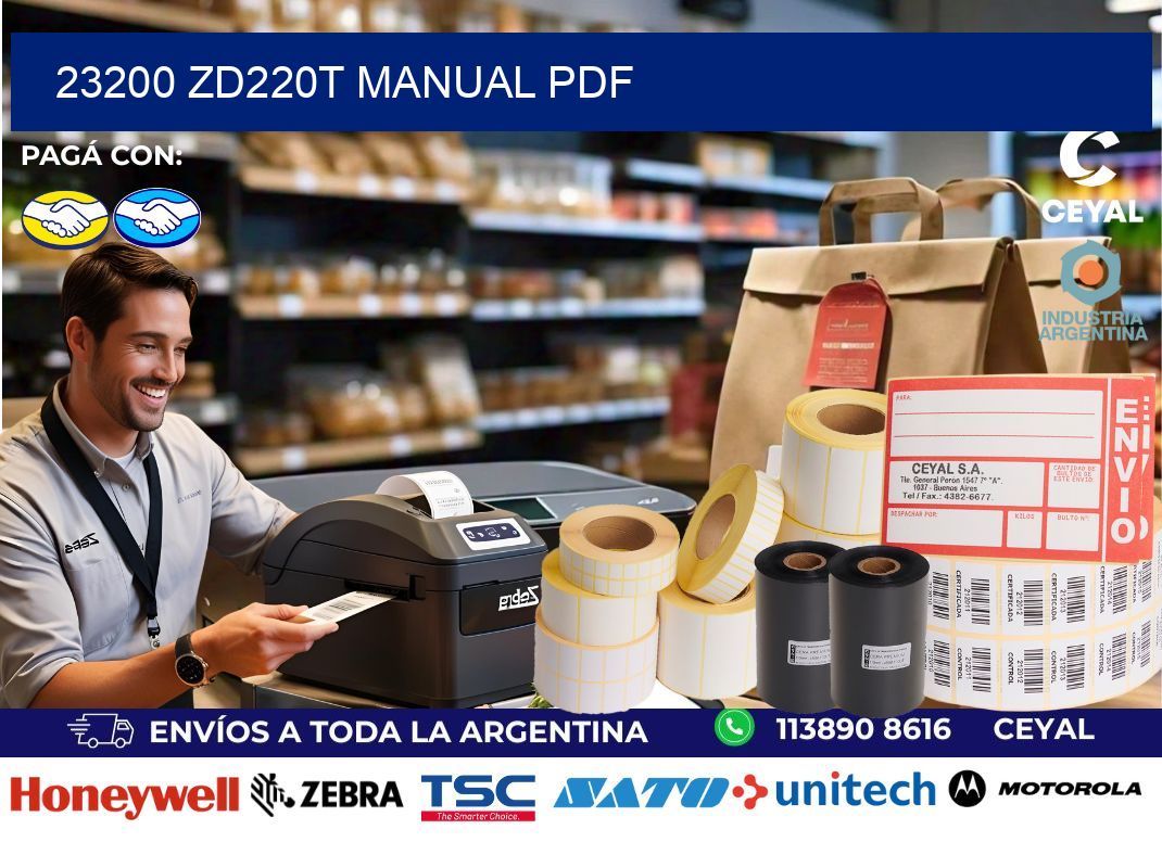 23200 ZD220t manual PDF