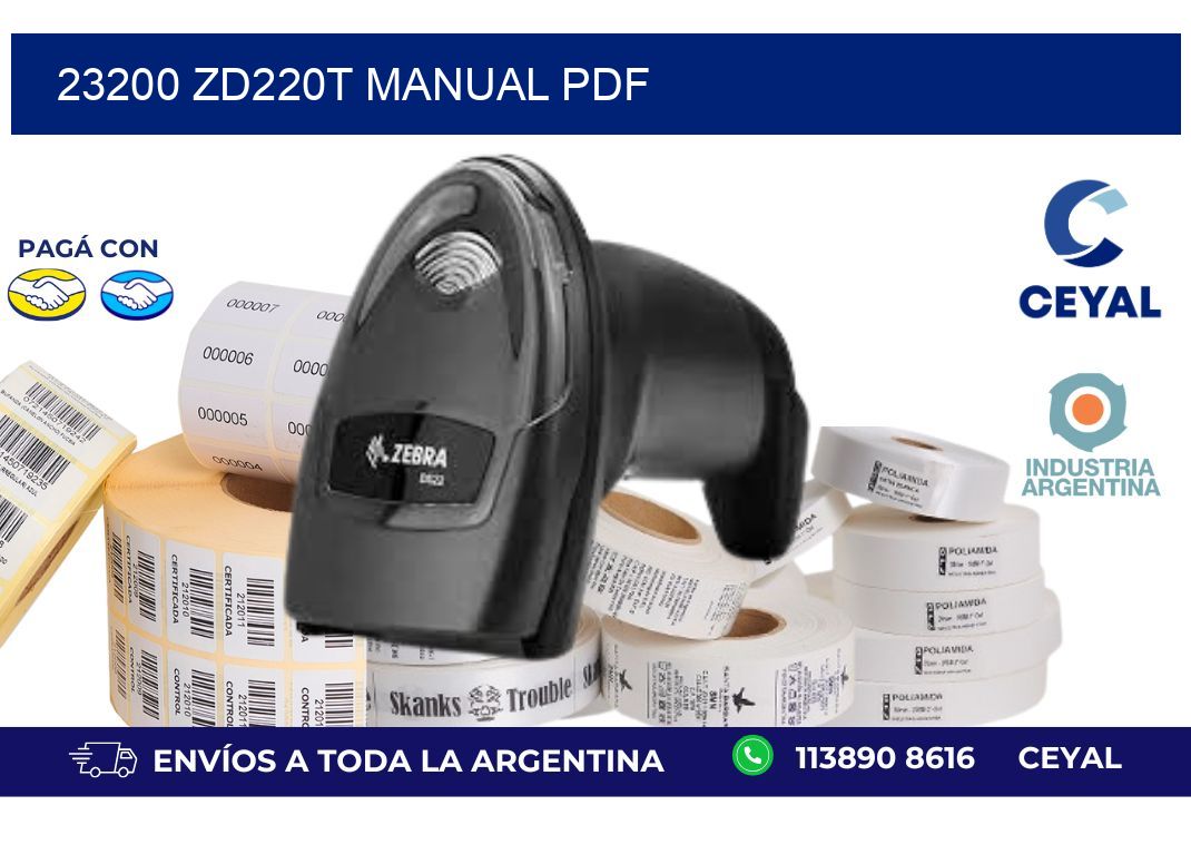 23200 ZD220t manual PDF