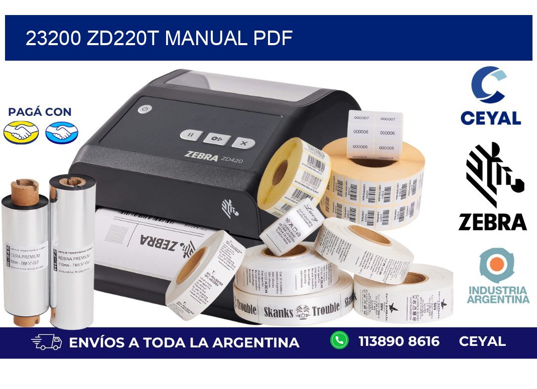 23200 ZD220t manual PDF