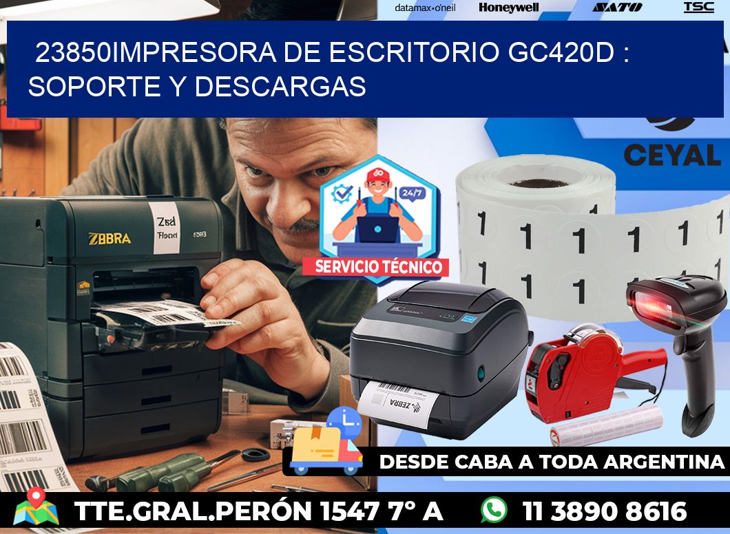 23850impresora de escritorio GC420d : Soporte y descargas