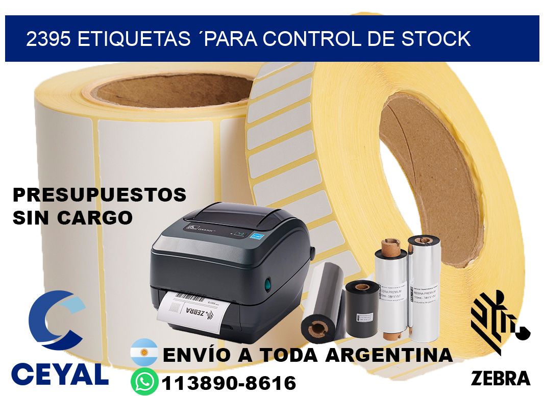 2395 Etiquetas ´para control de stock
