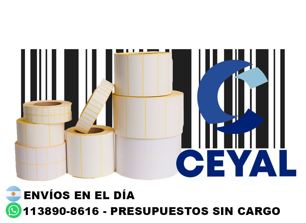 26735 etiquetas autoadhesivas blancas con codigos de barras