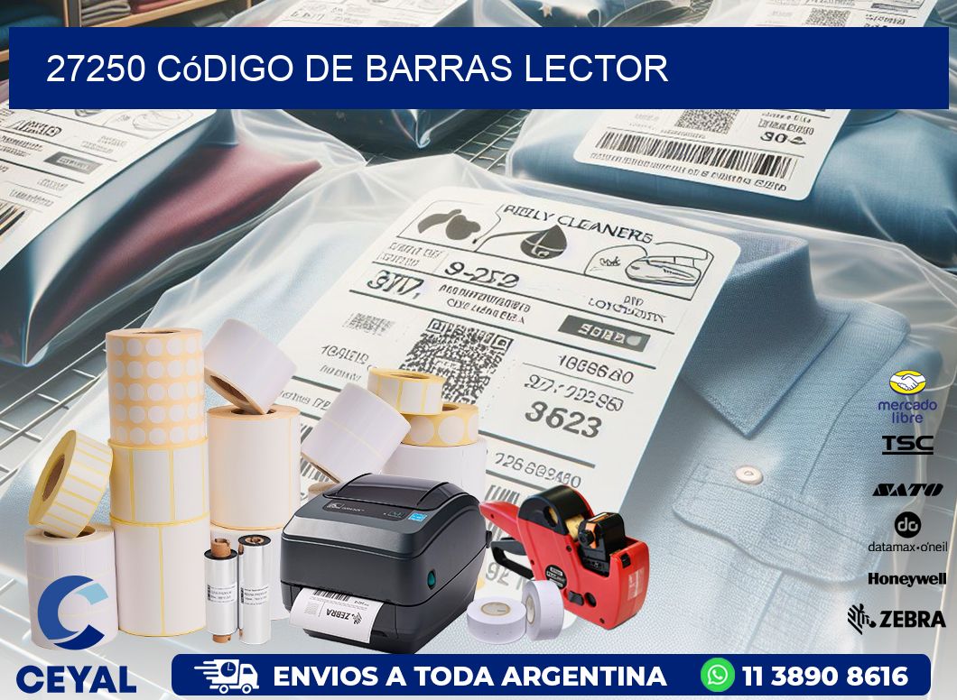 27250 Código de barras lector