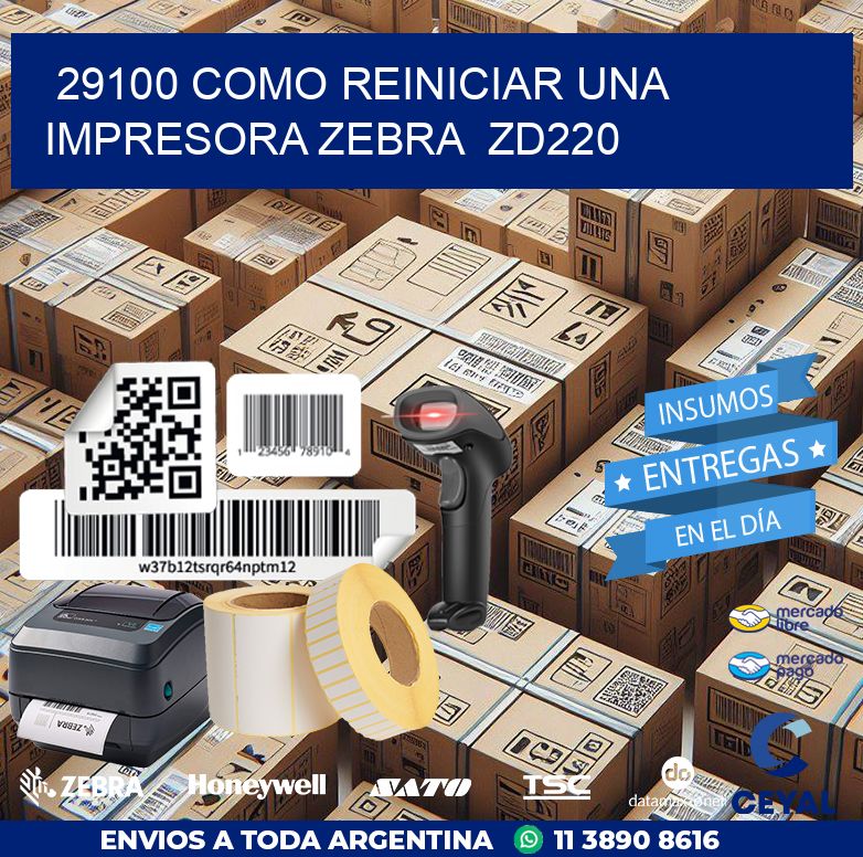 29100 Como reiniciar una impresora Zebra  ZD220