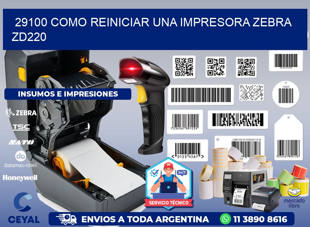 29100 Como reiniciar una impresora Zebra  ZD220