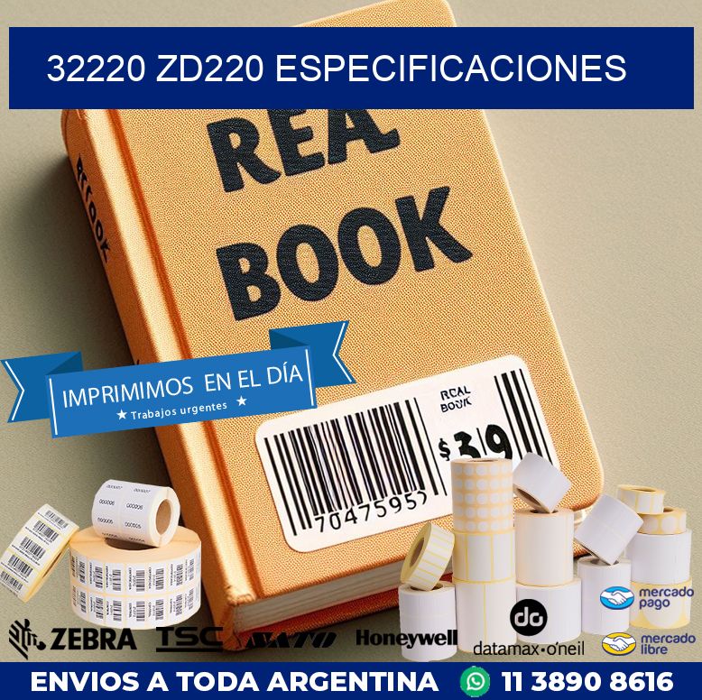 32220 ZD220 especificaciones