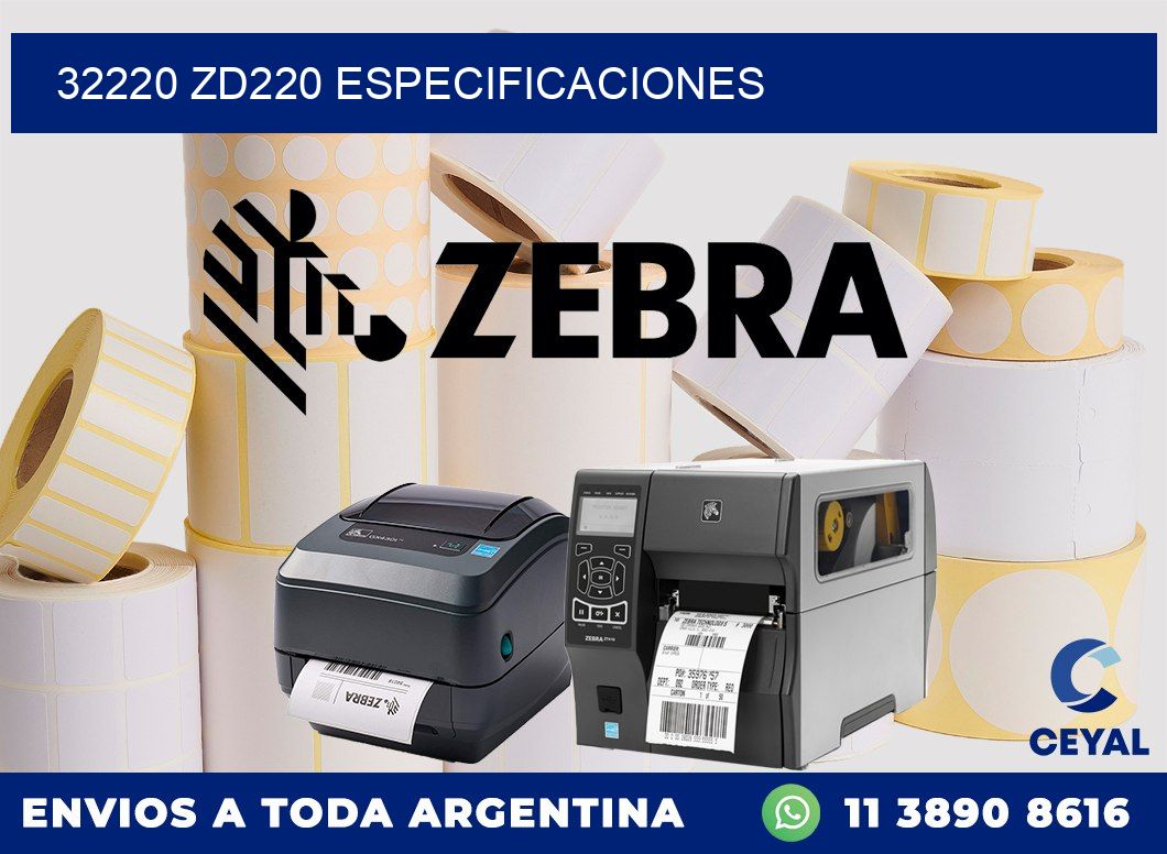 32220 ZD220 especificaciones