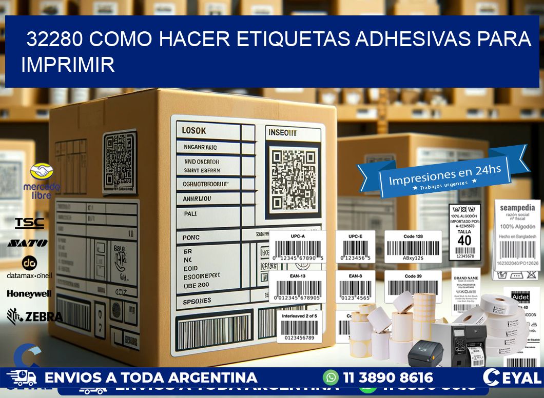 32280 Como hacer etiquetas adhesivas para imprimir
